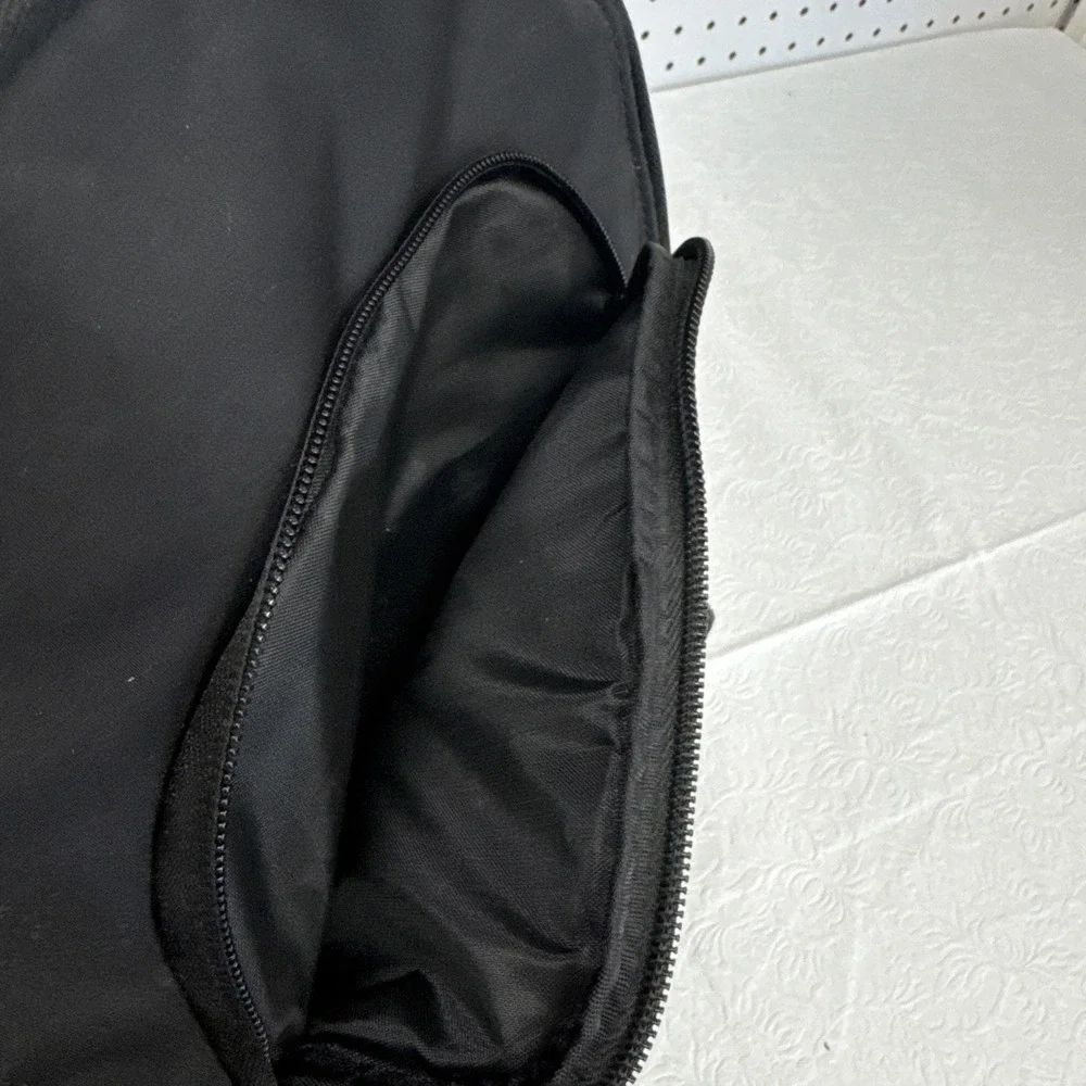 Black Nylon Backpack‎ Small Casual Travel Daypack Multiple Pockets